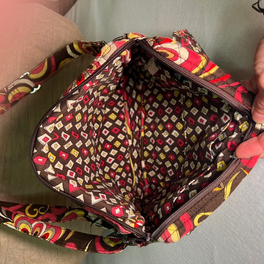 Vera Bradley Puccini Crossbody Messenger Bag retired pattern Boho Whimsigoth - Picture 5 of 11